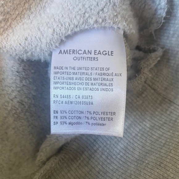 AE Studio American Eagle Hoodie Sweatshirt Gray M - Picture 5 of 6